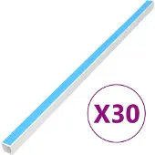 vidaXL Goulottes de câbles autocollantes 10x10 mm 30 m PVC