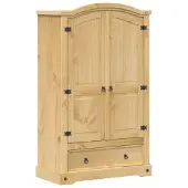 vidaXL Armoire Corona 101x52x170 cm pin massif