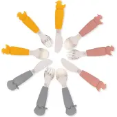 Eco rascals Set de couverts pour enfants 3 pièces, éléphant pétrole