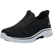 SKECHERS Femme Go Walk 7 Bling Basket, Noir, 39 EU