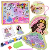 Jokomisiada glue-on diamant creative set avec une princesse ZA4664