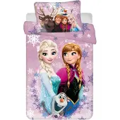Jerry Fabrics Disney Frozen 2 Anna Elsa Olaf linge de lit bébé 100 x 135 cm