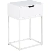 Actona Table de chevet Mistra 1 tiroir - blanc