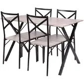 Merkloos Ensemble de 1 table avec 4 chaises - COUNTRY