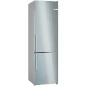 Bosch Série | 4 Réfrigérateur-congélateur indépendant avec NoFrost 203 x 60 cm Acier inoxydable (avec anti-traces de doigts) KGN39VIBT