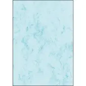 Sigel - papier marbré, A4, 90 g/m2, papier fin, bleu, 100f