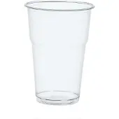 Papstar Gobelet PLA Pure, volume 0,4 l, uniquement pour boissons froides, avec trait de remplissage &amp; bord mousse, Ø 95 x H 132 mm, transparent, 70 pièces