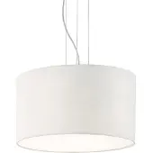 Ideal Lux Abat-jour Lampe suspendue Ø565mm | Classique | Tissu | Blanc | Textile | Suspension Lampe ronde Lampe à suspendre Lampe à suspendre Lampe à abat-jour Lampe en tissu Lampe en tissu