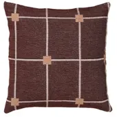 Broste Copenhagen Housses de coussins TILA - Marron - 50x50 cm
