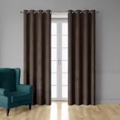 DecoByZorlu Rideaux, stores LEEDS - Marron - 140x250 cm