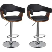 vidaXL Tabouret de bar 2 pcs. Similicuir