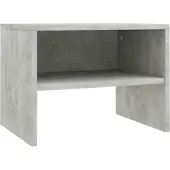 vidaXL Table de chevet Gris béton 40x30x30 cm Bois ingénierie