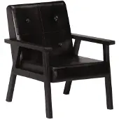 vidaXL Fauteuil noir cuir véritable