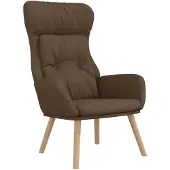 vidaXL Chaise de relaxation Marron Tissu