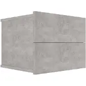 vidaXL Table de chevet Gris béton 40x30x30 cm Bois ingénierie