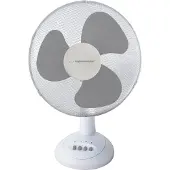 Esperanza Ventilateur de bureau EHF003WE. 30 cm (12 pouces). Blanc et gris.