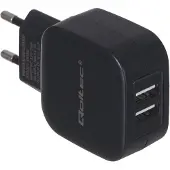 Qoltec 50186 Chargeur 17W | 5V | 3.4A | 2xUSB