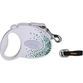 Flexi Lanyard Glam Splash Leaf S 3m blanc