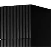 Cama Armoire PAFOS 1D BASE 45x55,5x45 noir mat, noir, penderie, 1 porte(s), noir, étagère à particule, stratifié