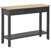 vidaXL Table console Noir 110x35x80 cm Bois