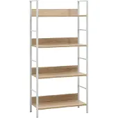 vidaXL Bibliothèque à 4 niveaux chêne 60x27,6x124,5 cm bois ingénierie