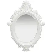 vidaXL Miroir mural style château 56x76 cm Blanc