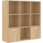 vidaXL Bibliothèque Chêne sonoma 98x30x98 cm Bois d’ingénierie