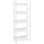 vidaXL Bibliothèque à 5 niveaux noir 60x27,6x158,5cm bois d'ingénierie