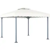 vidaXL -Arbor 300x300 cm Aluminium-crème