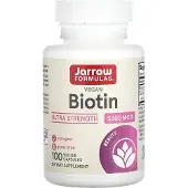 Jarrow Formulas , Biotine, 5 000 mcg, 100 Capsules Végétales