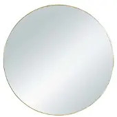 TRIO Miroir déco design en métal or