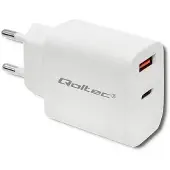Qoltec 51714 adaptateur d'alimentation/inverseur Intérieur 18 W Blanc