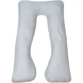 vidaXL Coussin de grossesse 90 x 145 cm Gris