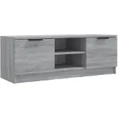 vidaXL Armoire TV Gris Sonoma 102x35x36,5 cm Bois composite