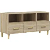 vidaXL Armoire TV Chêne Sonoma 102x36x50 cm Bois composite