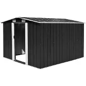 vidaXL Abri de jardin 257x298x178 cm Métal anthracite