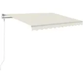 vidaXL Store automatique rétractable 300x250 cm Crème