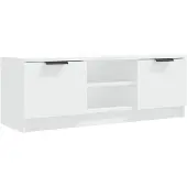 vidaXL Armoire TV blanche 102x35x36,5 cm Bois composite