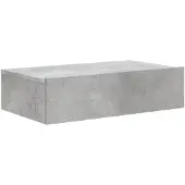 vidaXL Armoire TV avec lampes LED gris béton 60x35x15,5 cm