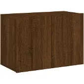 vidaXL Armoire TV murale marron imitation chêne 60x30x41 cm