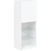 vidaXL Armoire TV avec lampes LED blanc 40,5x30x102 cm