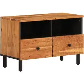 vidaXL Armoire TV 70x33x46 cm en bois massif d'acacia