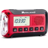 Midland Banque d'alimentation radio d'urgence ER250BT Rouge Noir