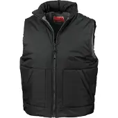 Result Bodywarmer de travail DOUBLÉ POLAIRE Noir S