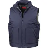 Result Bodywarmer de travail DOUBLÉ POLAIRE Bleu Marine XL