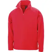 Result Sweat-shirt micropolaire col zippé Rouge 3XL