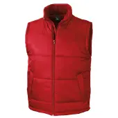 Result Gilet sans manches de travail Rouge S