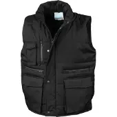 Result Gilet sans manches de travail matelassé Noir L