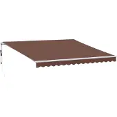 vidaXL Automatique Manuel Marron 400x300 cm
