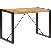vidaXL Table de salle à manger 120x55x76 cm Bois de manguier rugueux